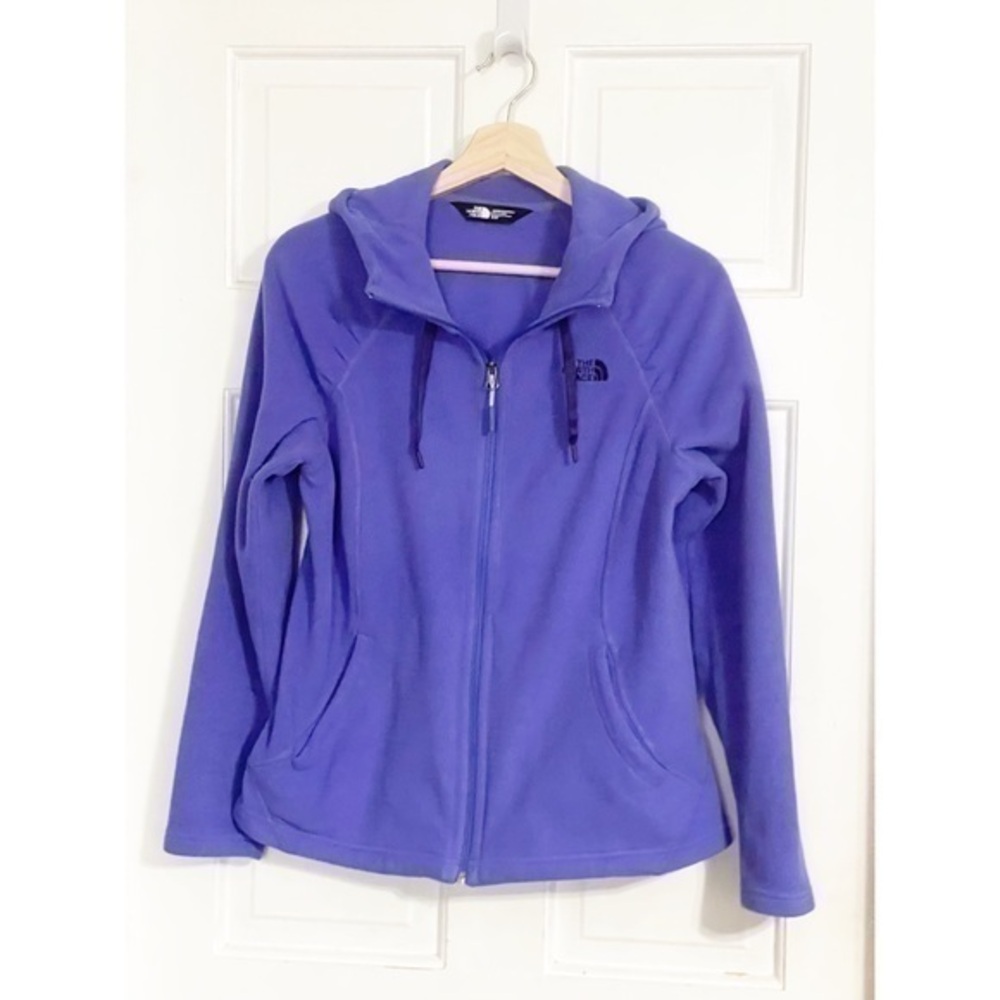 North Face Purple Fleece Hoodie
